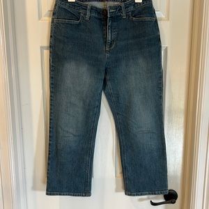 Lands end cropped jeans.